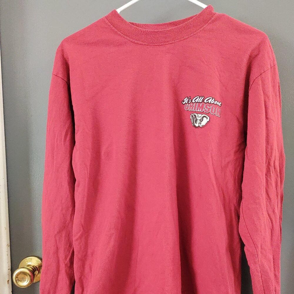Alabama Crimson Tide Long Sleeve T-Shirt Men's Medium I Hate Orange Red